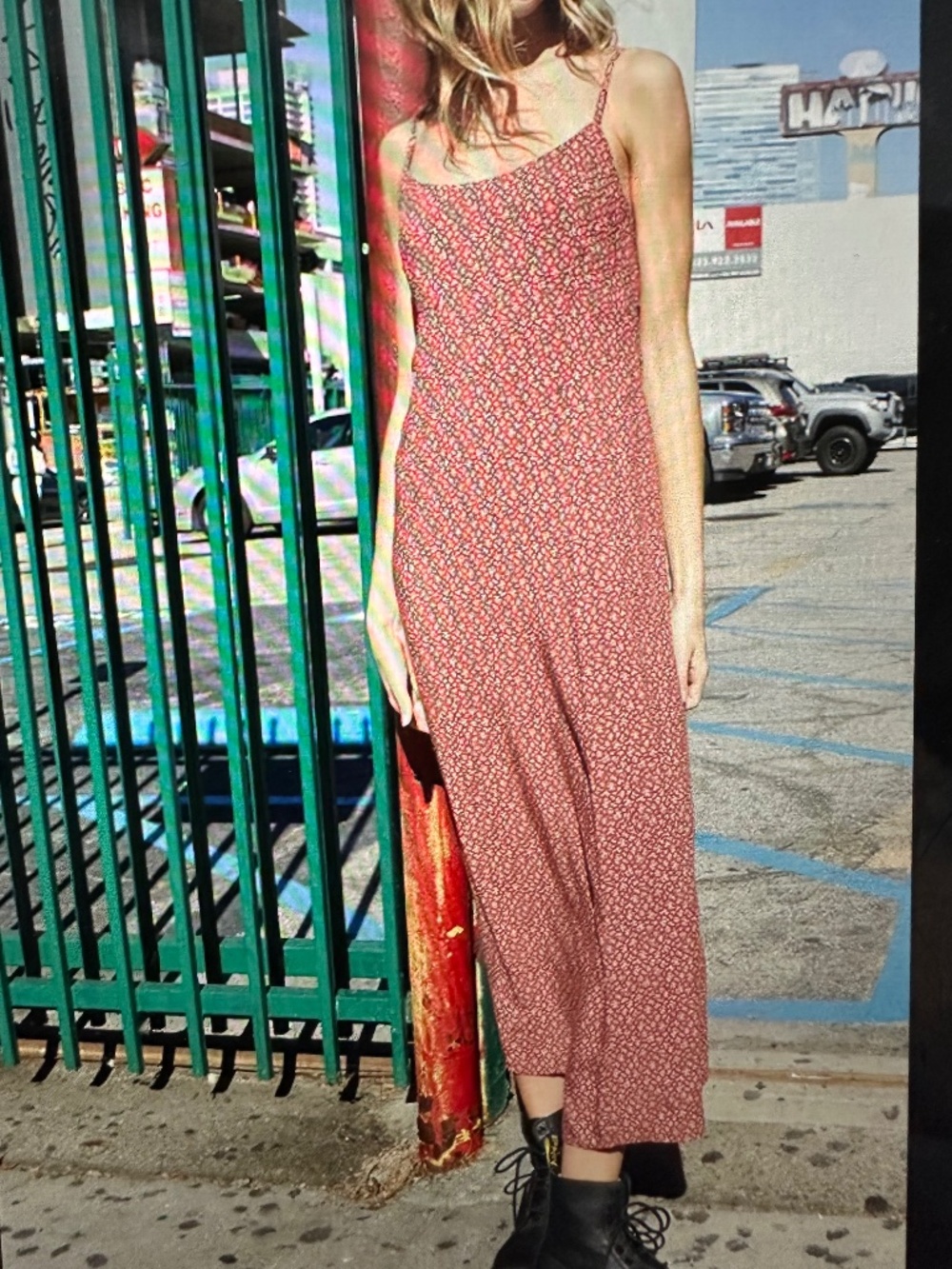 John Galt Floral Midi Dress